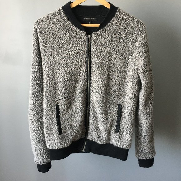 Banana Republic Wool Blend Bomber Style Jacket - Picture 1 of 6